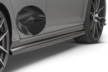 Zijskirts carbon look voor VW Golf 7 GTI TCR SS457-C, Verzenden