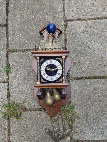 Zaandam/Zaanse klok - Antiek Brons, Glas, Messing, Hout -