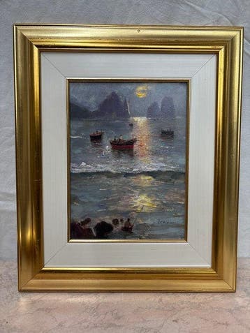Vincenzo Colucci (1898-1968) - Capri con i Faraglioni al