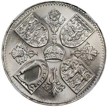 Verenigd Koninkrijk. Elizabeth II. Crown 1953 - NGC MS64