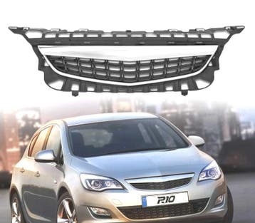Calandre Pour Opel Astra J 09-12 Noir Moulure Chromé, Autos : Pièces & Accessoires, Verzenden