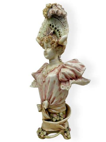 Riessner Stellmacher & Kessel - Buste, Jugendstil - 23 cm -