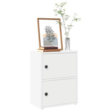 vidaXL Boekenkast 40x24x52 cm bewerkt hout wit, Huis en Inrichting, Kasten | Boekenkasten, Verzenden, Nieuw