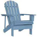 vidaXL Tuinstoel Adirondack massief vurenhout blauw, Verzenden, Nieuw