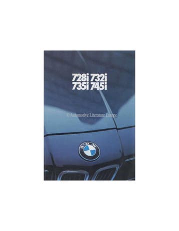 1981 BMW 7 SERIE BROCHURE DUITS