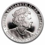 Sint-Helena. 1 Pound 2021 1 oz £2 St. Helena Silver Queens