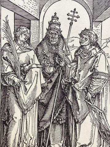 Albrecht Durer (1471-1528), after - St Stephen, St Sixtus,