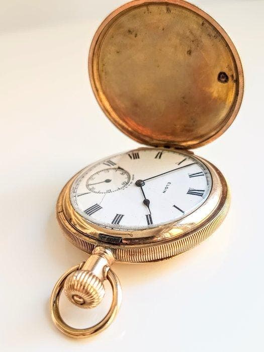 Elgin - Oro Laminado - 1900-1949, Handtassen en Accessoires, Horloges | Heren