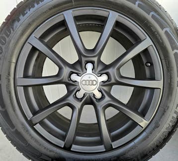 Audi Q5 18 inch originele velgen winterbanden satin black, Autos : Pièces & Accessoires, Pneus & Jantes, Verzenden, Banden en Velgen
