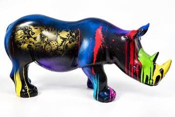 Daluxe Art - 1999 • XXL Pop Art Rhino – 70 cm