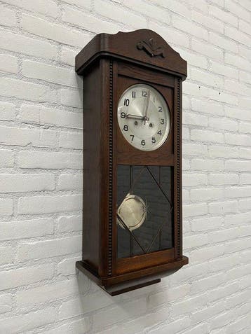 Regulateur - - Eik - 1950-1960 - Eiken Regulateur Wandklok