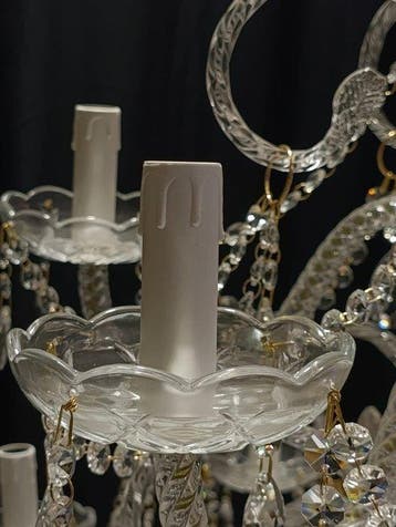 Lustre - Giga cristal - Cristal - 15 lumières, Antiek en Kunst