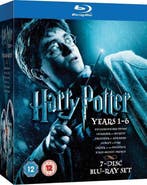 Harry Potter jaar 1 tot en met 6 (blu-ray tweedehands film), Ophalen of Verzenden, Nieuw in verpakking