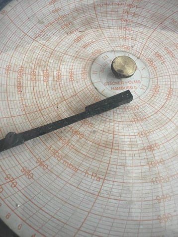 Sundo Stäcker & Olms - Barograaf (2) - Glas, Hout -