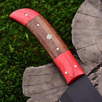 Keukenmes - Wood en Pakka Wood, D2-staal met poedercode -