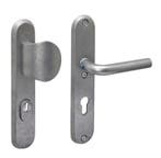 SKG3 veiligheidsbeslag ovaal Luzern RVS getrommeld PC 72m..., Ophalen of Verzenden, Klink of Kruk