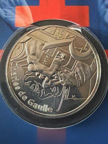 Frankrijk. 10 Euro 2020 Charles de Gaulle 17g (.333) und 2€, Postzegels en Munten, Munten | Europa | Niet-Euromunten