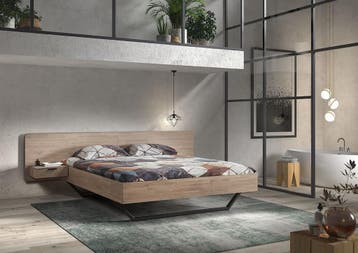Van Os Toscane Royal Houten Bed - 120 x 200