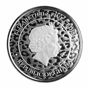 Ghana. 5 Cedis 2021 1 oz Ghana African Leopard Silver Coin, Timbres & Monnaies, Métaux nobles & Lingots