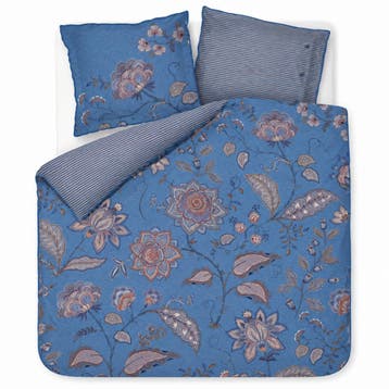Pip Studio Mumbai Night Dekbedovertrek - Blauw - Lits-Jumeau