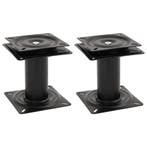 vidaXL Bootstoelpoten 2 st met 360° draaiplateau staal, Watersport en Boten, Verzenden, Nieuw