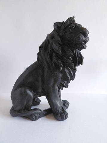 sculptuur, Lion, Statue Animale - Ornementation classique -