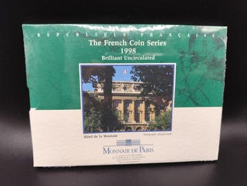 France. Mint Set (BU) 1998 (10 monnaies) (Sans prix de