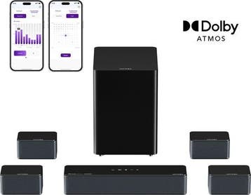 Poseidon D80 Boom - 7.1 Soundbar voor tv - met Dolby Atmo..., Verzenden
