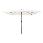 vidaXL Tuinparasol Zand 295 x 295 x 245 cm Polyester en, Verzenden, Nieuw