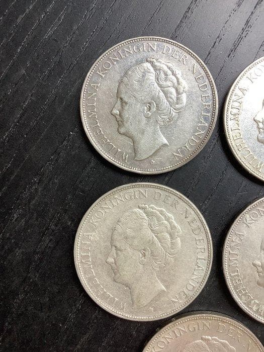 Nederland. Wilhelmina. 2 1/2 Gulden 1929-1939 (Zonder, Postzegels en Munten, Munten | Nederland