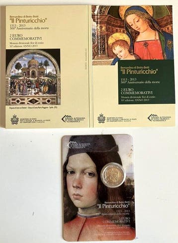 San Marino. 2 Euro 2008/2014 (6 monete) (Zonder