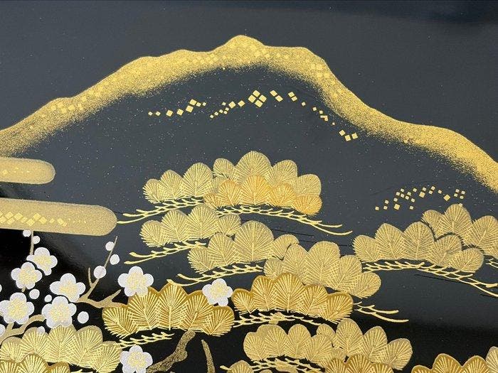 Suzuzen - Aizu lacquerware - Boîte - Fubako en bois, Antiek en Kunst, Antiek | Overige Antiek