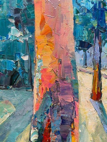 Andrea Loria (1963) - Ombre lunghe, Antiek en Kunst, Kunst | Schilderijen | Modern