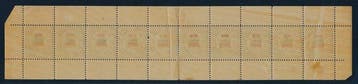 Heligoland 1876 - Feuillet complet de 10 timbres avec des, Gestempeld