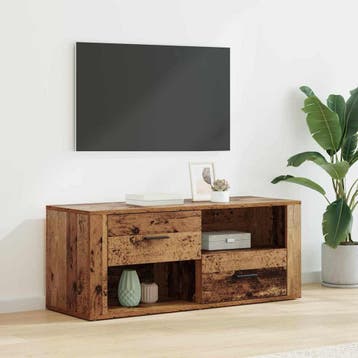 vidaXL TV Kast 100 x 35 x 40 cm Oud Hout Bewerkt hout, Verzenden, Nieuw