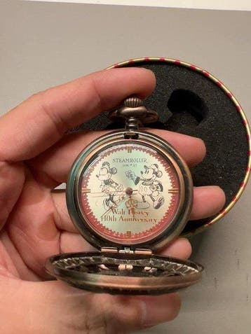 Disney - Mickey Mouse Retro Skeleton Pocket Watch -, Nieuw