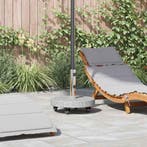 vidaXL Parasolvoet 29,8kg Grijs Graniet en RVS Rond, Verzenden
