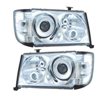 PHARES MERCEDES CLASSE E W124 85-93 FOND CHROMÉ + CLIGNOTANT, Verzenden
