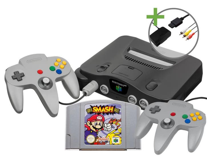 Nintendo 64 Starter Pack - Super Smash Bros Double, Consoles de jeu & Jeux vidéo, Consoles de jeu | Nintendo 64, Envoi