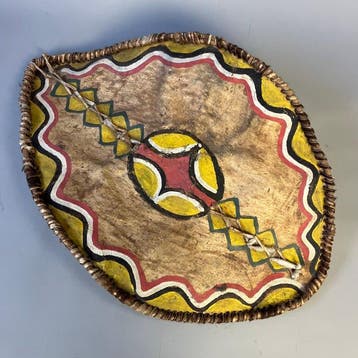 Ornement décoratif - Bouclier de guerre Maasai (Ngao) – peau, Antiquités & Art, Art | Art non-occidental