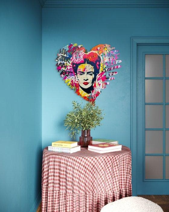 AIIROH - Heart Frida Khalo [100% handmade], Antiquités & Art, Art | Objets design