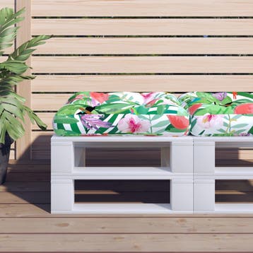 vidaXL Palletkussen 60x60x12 cm stof meerkleurig, Huis en Inrichting, Verzenden, Nieuw