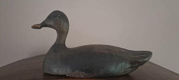 Lokeend - Antieke Engelse Lokeend. - Hout, Antiek en Kunst
