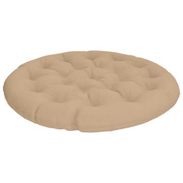 vidaXL Papasan Stoel Kussen VIANEN 100% Polyester Zand Ø 120, Verzenden