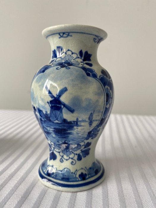 De Porceleyne Fles, Delft - Vaas (3) - Aardewerk - Mini, Antiek en Kunst, Antiek | Glaswerk en Kristal