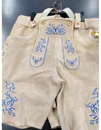 Licht beige lederhosen echt leder, Hobby en Vrije tijd, Ophalen of Verzenden, Nieuw
