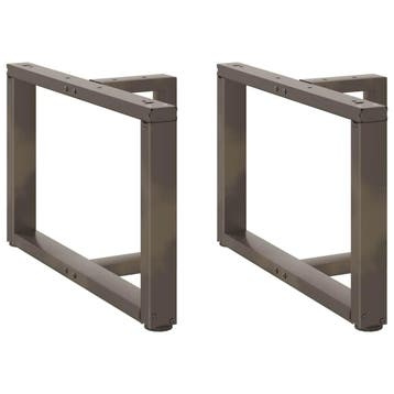 vidaXL Salontafelpoten 2 st T-vormig 60x25x(42-43) cm staal, Verzenden, Nieuw