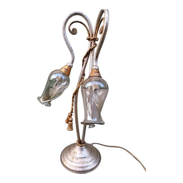 Lampe de table buffet - Vetro Fumè, Fer forgé - Lampe au, Antiek en Kunst, Curiosa en Brocante