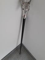 Canne de marche - Argent 925 - Bois de mahogany