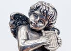 Beeldje - Putto con lira - .800 zilver, Antiek en Kunst